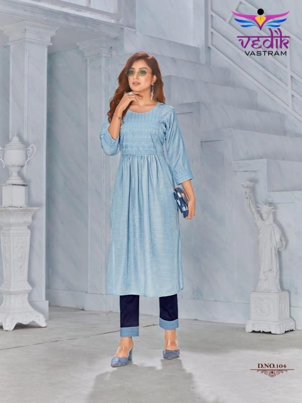 Vedik Vastram 1 rayon kurti Bottom set